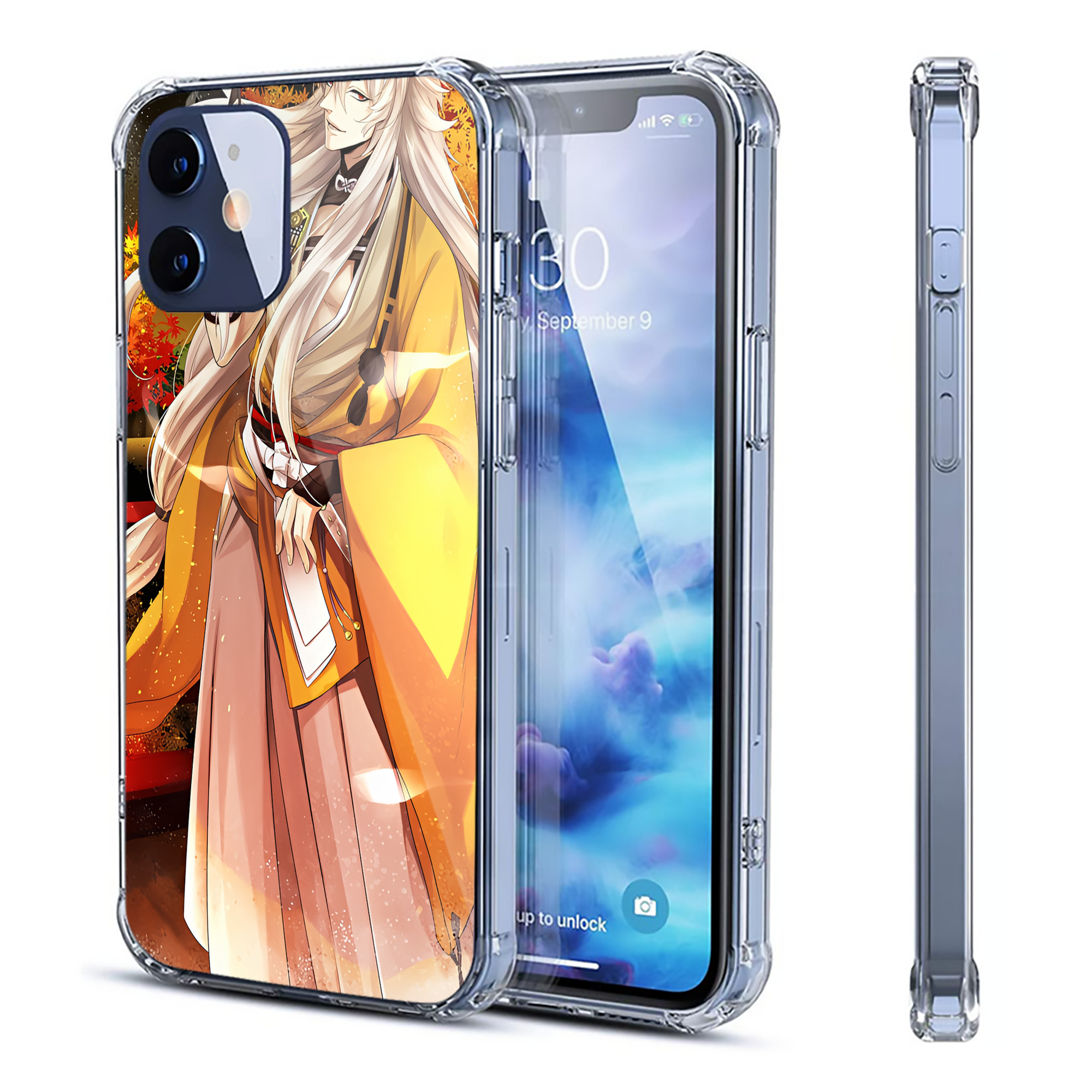 （画像用） 刀剣乱舞 Touken Ranbu 【iPhone 12シリーズ対応】透明スマホケース（クリアソフトケース）